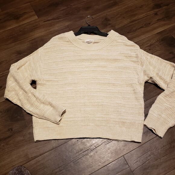 Universal Threads Cream Knitted Sweater Womens Sz L - Picture 1 of 6